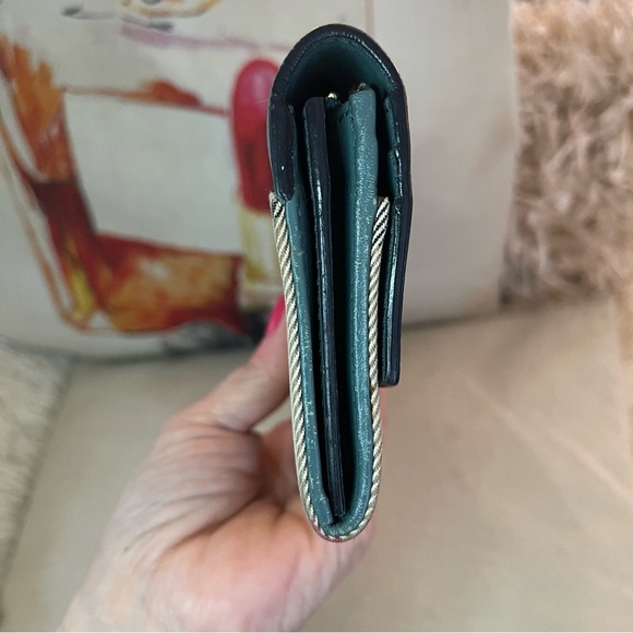 COA⭐️BURBERRY Continental wallet⭐️Smoky green⭐️PERFECT A FOR WALLET ON CHAIN⭐️ - Picture 5 of 12